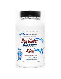 Cápsulas de Flor de Trébol Rojo 430mg - PureControl 100 Unidades