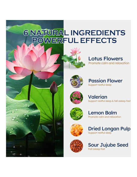 Extracto de Flores de Loto 60ml - Suplemento Herbal Relaxante