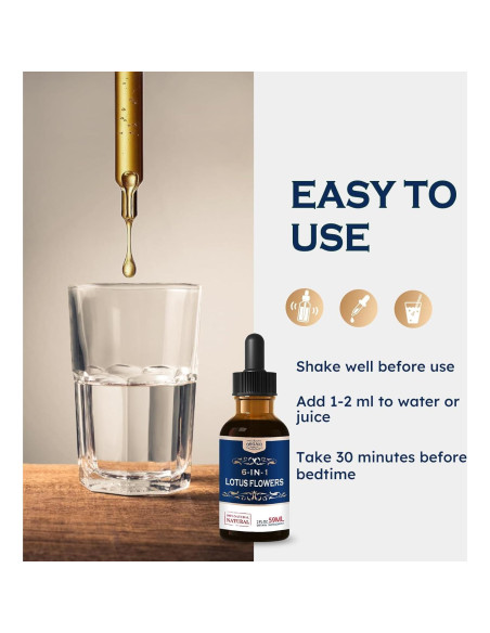 Extracto de Flores de Loto 60ml - Suplemento Herbal Relaxante