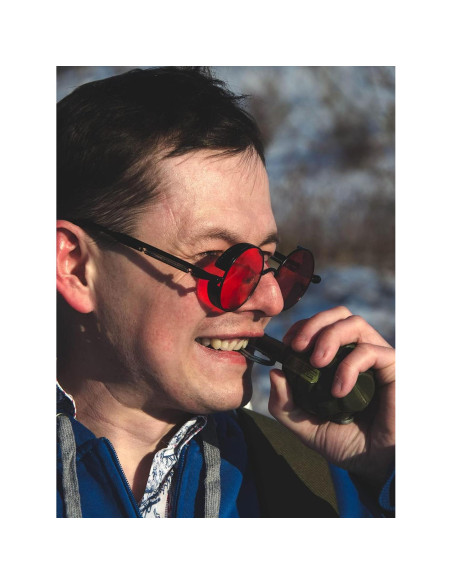 Gafas de sol redondas AIEYEZO Steampunk UV 100% - Paquete de 2