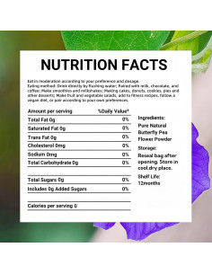 Polvo de Flor de Guisante Mariposa 200g - Colorante Natural Azul 2