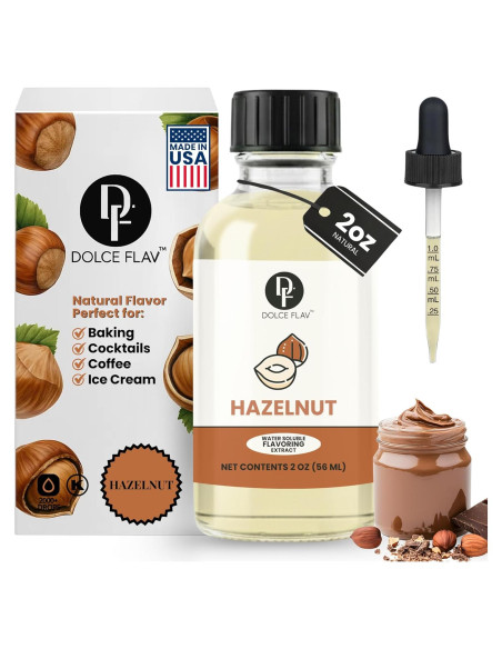 Extracto Natural de Avellana Dolce Flav - 60 ml Sin Azúcar