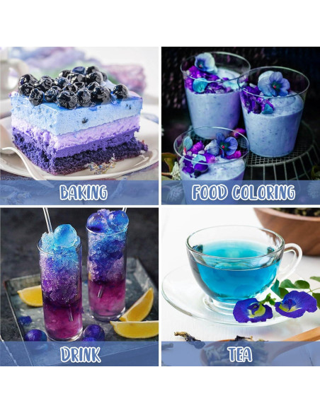 Polvo de Flor de Guisante Mariposa Egcina 283g - Colorante Natural