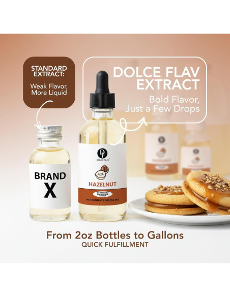 Extracto Natural de Avellana Dolce Flav - 60 ml Sin Azúcar