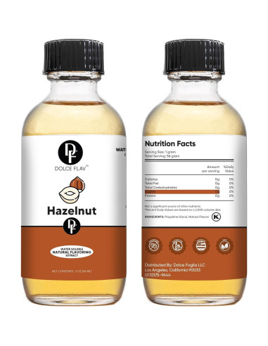 Extracto Natural de Avellana Dolce Flav - 60 ml Sin Azúcar