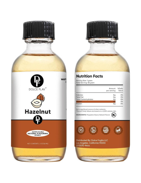 Extracto Natural de Avellana Dolce Flav - 60 ml Sin Azúcar