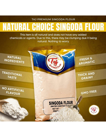 Harina Premium TAJ de Castaña de Agua 1.81 kg Sin Gluten