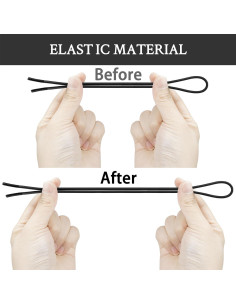 Cordoneras Elásticas Sin Nudos Endoto 96.5cm Negro para Zapatillas 2