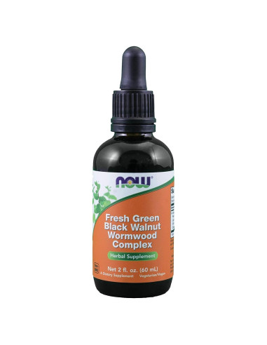 Suplemento Herbal NOW Foods Nuez Negra y Ajenjo 3x60ml