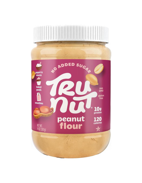 Harina de Cacahuate Tru-Nut 396g - Sin Gluten, Vegana, Keto