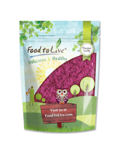 Polvo de Fruta del Dragón Liofilizado Food to Live 453g - Vegano
