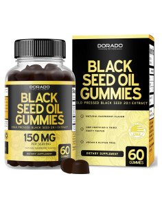 Gomitas de Aceite de Semilla Negra Dorado Nutrition 60 Unidades