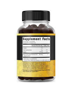 Gomitas de Aceite de Semilla Negra Dorado Nutrition 60 Unidades 2