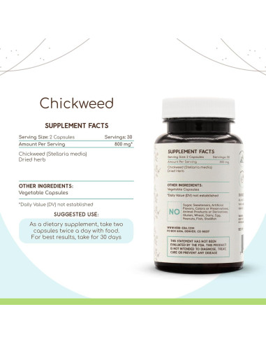 Cápsulas de Hierba de Pajarito HerbEra 60 Unidades 800 mg