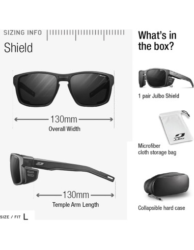 Gafas de sol Julbo Shield Glacier para senderismo 100% UV