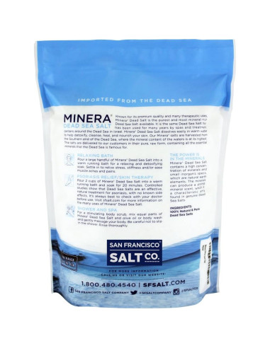 Sal de Mar Muerto Minera Grano Fino 0.91 kg - 100% Pura