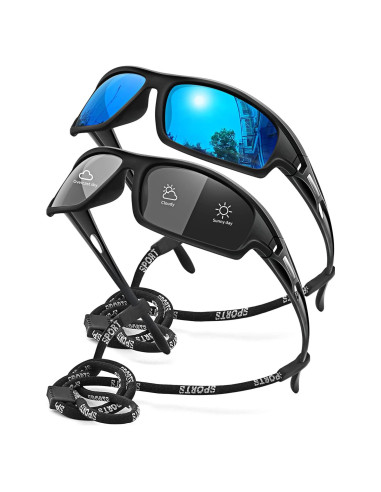 Gafas de sol polarizadas AWGSEE 100% UV para hombres 2pack