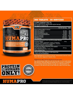 Tabletas Humapro ALR | Matriz de Proteínas Vegana 300 Tabletas 2