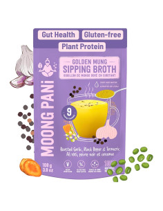 Polvo de Caldo Vegetal Moong Pani 108.5g Ajo Asado y Cúrcuma