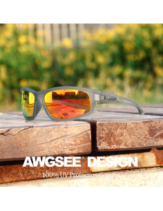 Gafas de sol deportivas AWGSEE polarizadas 100% UV 2pack 2