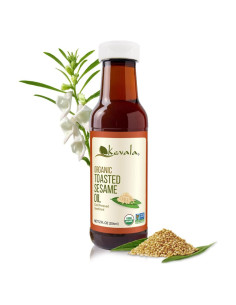Aceite de Sésamo Tostado Orgánico Kevala 354 ml - Sin Colesterol