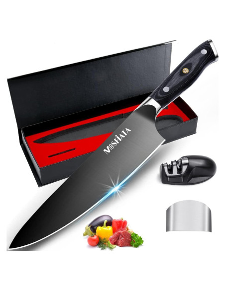 Cuchillo de Chef MOSFiATA 20.32 cm Titanio Acero Inoxidable