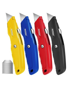 Cortadores de Cajas DIYSELF 4 Piezas Retráctiles Multicolor