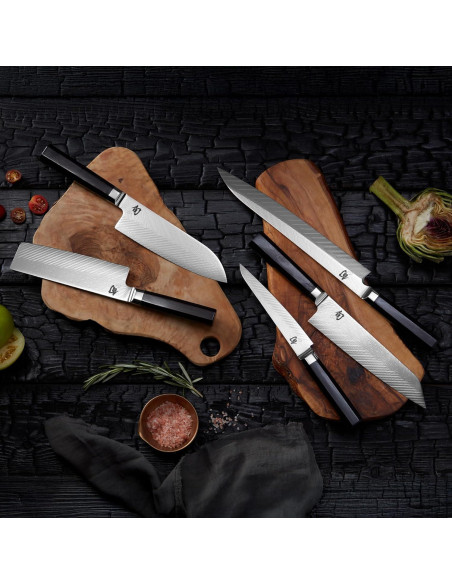 Cuchillo Nakiri Shun Dual Core 16.5 cm Acero Damasco