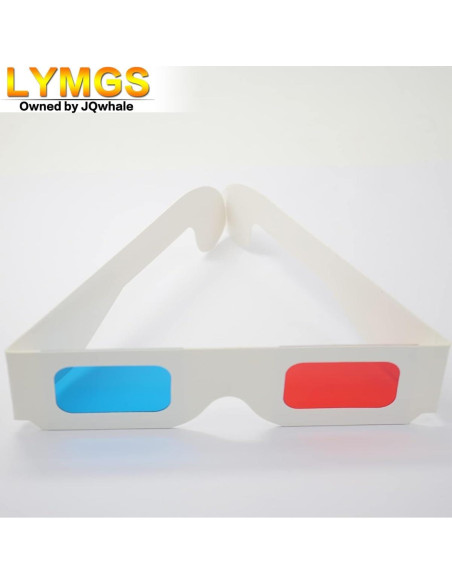 10 Pares de Gafas 3D LYMGS Rojo y Cian en Cartón