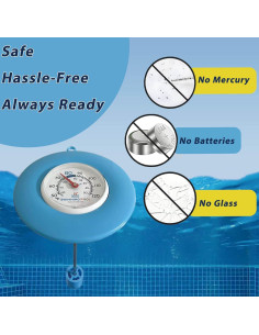Termómetro Flotante para Piscina Guangzhou Y-1 - Doble Escala 2