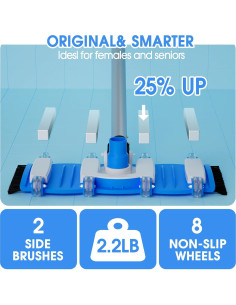 Cabezal de Vacío TidyMister 2025 para Piscina 40.64cm con Ruedas 2