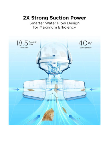 Aspiradora de piscina InoKraft K1.5 Pro recargable 70 L/min