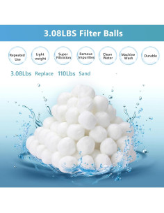 Bolas de Filtro Reutilizables Catbgz 1.4 kg para Piscina 2
