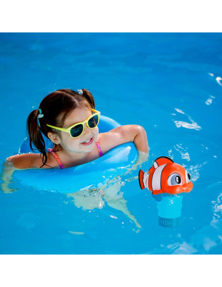 Dispensador Flotante de Cloro MKLZ Pez Payaso para Piscina