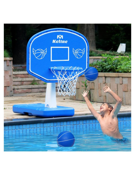 Aro de Baloncesto Acuático Lxheir con 2 Pelotas y Bomba
