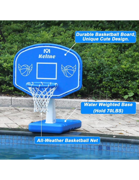 Aro de Baloncesto Acuático Lxheir con 2 Pelotas y Bomba