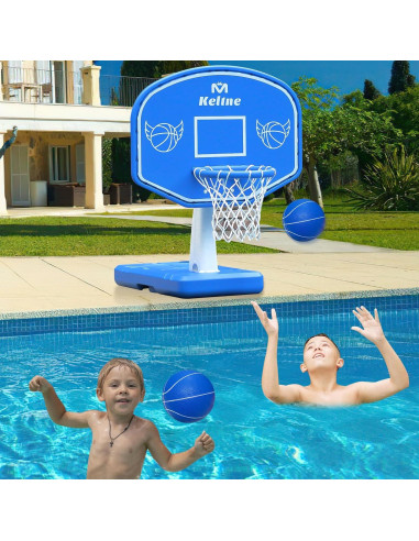 Aro de Baloncesto Acuático Lxheir con 2 Pelotas y Bomba