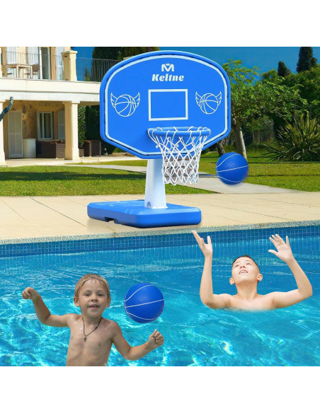 Aro de Baloncesto Acuático Lxheir con 2 Pelotas y Bomba