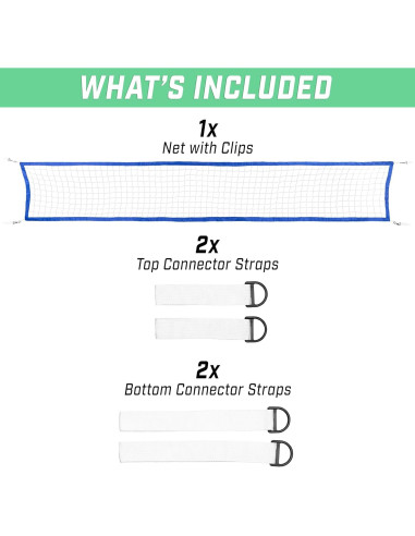 Red de Voleibol de Reemplazo GoSports Splash Net PRO/MAX Azul