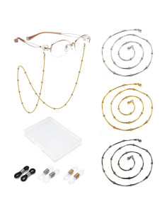 Cadena de Gafas 3 PCS Acero Inoxidable Unisex Elegante