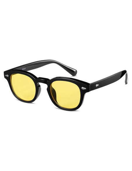 Gafas de Sol Gtand Unisex Retro 46mm UV400 Marco Negro