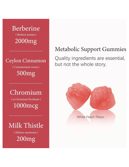 Gominolas de Berberina 2000mg OASIS FORCE - Veganas, Sin Azúcar