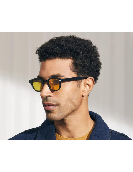 Gafas de Sol Gtand Unisex Retro 46mm UV400 Marco Negro