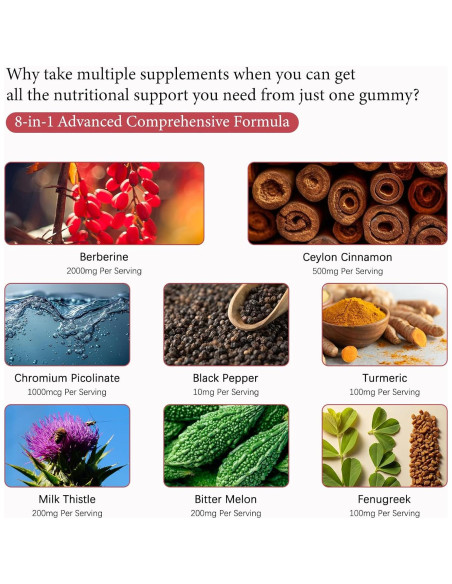 Gominolas de Berberina 2000mg OASIS FORCE - Veganas, Sin Azúcar