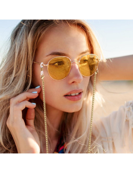 Cadena de Gafas 3 PCS Acero Inoxidable Unisex Elegante