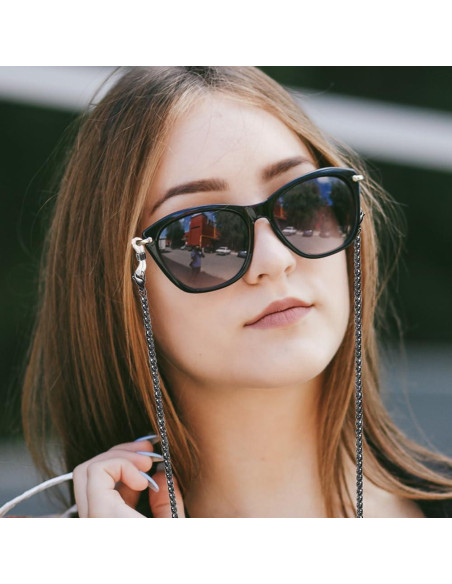Cadena de Gafas 3 PCS Acero Inoxidable Unisex Elegante