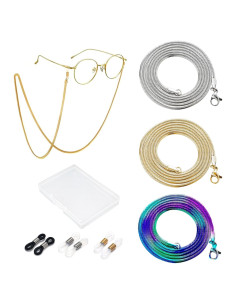 Cadena de Gafas 3 PCS Acero Inoxidable Unisex Elegante
