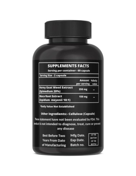 Cápsulas de Hierba de Cabra Excitante Heroot 60 Unidades