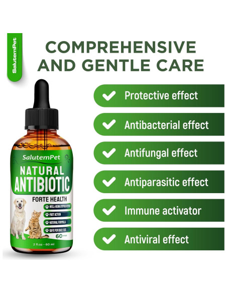 Antibiótico Natural para Perros y Gatos SalutemPet 60 ml