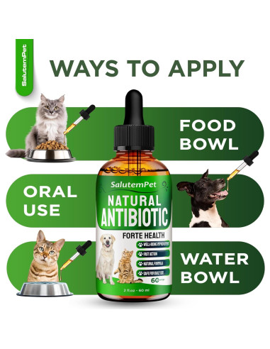 Antibiótico Natural para Perros y Gatos SalutemPet 60 ml